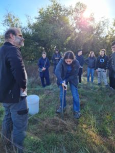 Sampling soil